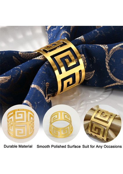 20 Paket Altın Peçete Halkaları, Içi Boş Metal Peçete Halka Seti, Masa Dekorasyon Düğün Doğum Günü ve Herhangi Bir Etkinlik Için 1.77 Inç (Yurt Dışından) fırsatları