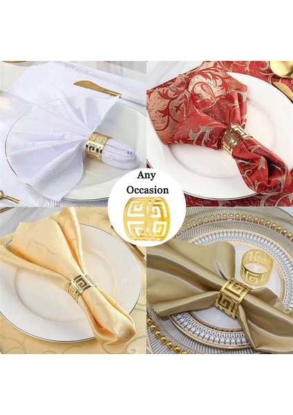 20 Paket Altın Peçete Halkaları, Içi Boş Metal Peçete Halka Seti, Masa Dekorasyon Düğün Doğum Günü ve Herhangi Bir Etkinlik Için 1.77 Inç (Yurt Dışından) indirimleri