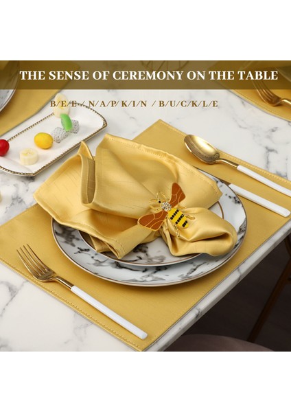 6pcs Sarı Arı Tasarım Metal Peçete Halkası Havlu Tepe Arı Peçete Tutucu Düğün Partisi Tatil Otel Masa Dekorasyonu (Yurt Dışından) fiyatları