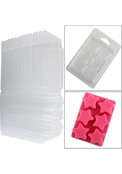 Balmumu Eriyik Kapları-6 Boşluk Temiz Boş Plastik Balmumu Eriyik Kalıpları-50 Paketler Çivi Şekli Kabuklu Tartlar Için Mumlar Eriyikler (Yurt Dışından) modelleri