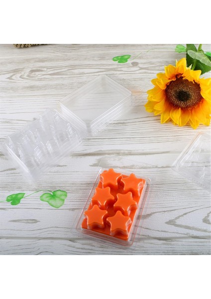 Balmumu Eriyik Kapları-6 Boşluk Temiz Boş Plastik Balmumu Eriyik Kalıpları-50 Paketler Çivi Şekli Kabuklu Tartlar Için Mumlar Eriyikler (Yurt Dışından) indirimleri