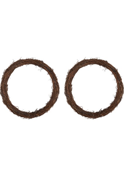 2pcs 14 Inç Asma Çelenkleri Asma Şubesi Çelenk Rattan Çelenk Çelenk Için Diy Noel Zanaat Veya Düğün Dekorları (Yurt Dışından)