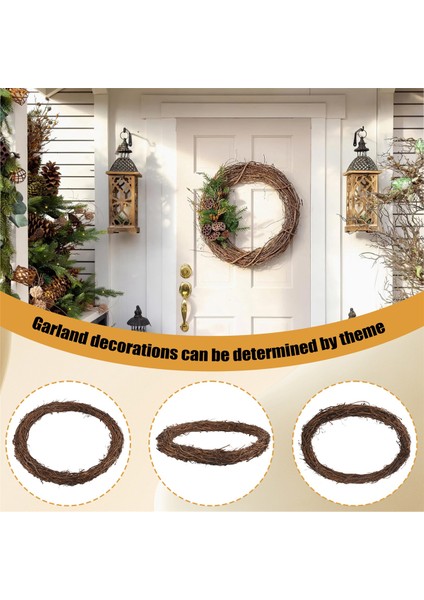 2pcs 14 Inç Asma Çelenkleri Asma Şubesi Çelenk Rattan Çelenk Çelenk Için Diy Noel Zanaat Veya Düğün Dekorları (Yurt Dışından) indirimleri