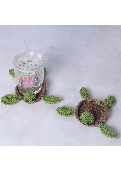 4pcs Kaplumbağa Coaster, Hayvan Kupa Halı, Örme Eve Taşınma Hediyesi, Ev Dekorasyonu, Kızı Için Hediye, Anne (Yurt Dışından) modelleri