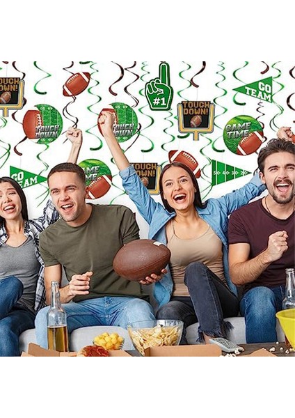 30 Adet Futbol Doğum Günü Partisi Futbol Futbol Gameday Parti Malzemeleri Için Futbol Partisi Süslemeleri (Yurt Dışından) fiyatları