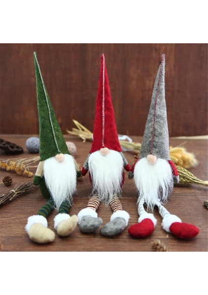 3pcs Yeni Noel Dekoru Uzun Bacaklar Rudolph Bebek Christma Hediye Otel Merkezi Pencere Dekorasyonu (Yurt Dışından) fırsatları