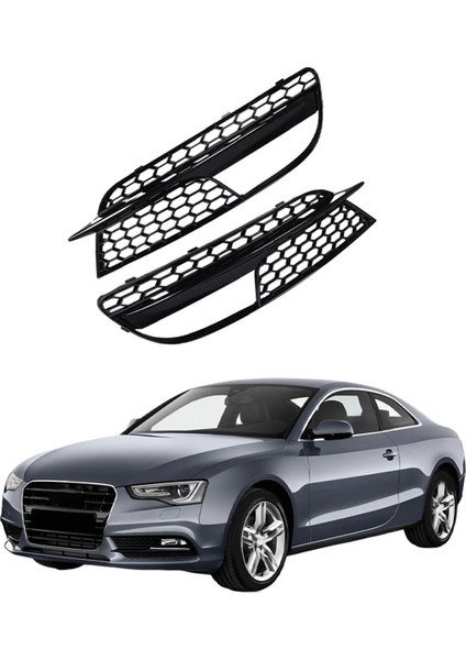 1paır Araç Ön Tumpon Siste Izgara Kapak Ön Tampon Audi A5 2012-2015 8T0807681H 8T0807682H (Yurt Dışından)