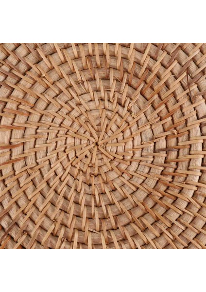 3 Adet El Yapımı Yuvarlak Doğal Rattan Placemat Çiftlik Evi Yuvarlak Hasır Placemats Yemek Masası, Düğün, Partiler, Barbekü, Vb. (Yurt Dışından) fiyatları