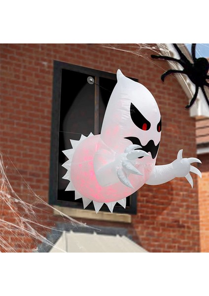 Cadılar Bayramı Şişirilebilir Hayalet Korku Penceresi Hayalet Katlanabilir Parlayan Balon Açık Avlu Bahçesi Dekorasyon Parti Aracı (Yurt Dışından) fiyatları