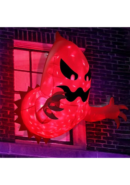 Cadılar Bayramı Şişirilebilir Hayalet Korku Penceresi Hayalet Katlanabilir Parlayan Balon Açık Avlu Bahçesi Dekorasyon Parti Aracı (Yurt Dışından) indirimleri