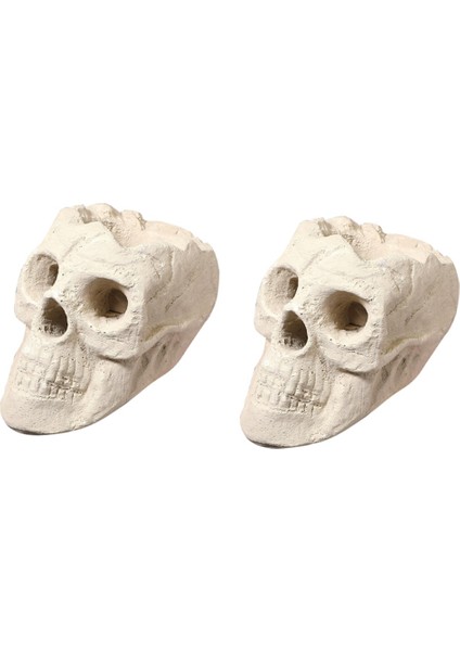 Cadılar Bayramı Ateş Çukuru Kafatası Imitasyonu Insan Ateş Kafatası Bonfire Aksesuarları Açık Cadılar Bayramı Dekorasyonu (Yurt Dışından)