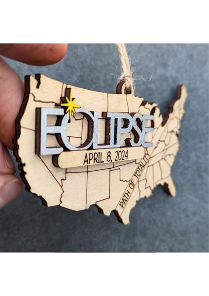 Güneş Tutulması Dekorasyonları, Toplam Güneş Tutulması Hediyelik Eşyalar 2024 Toplam Güneş Tutulması Asılı Süs Hediyeleri, 3 Adet (Yurt Dışından) modelleri