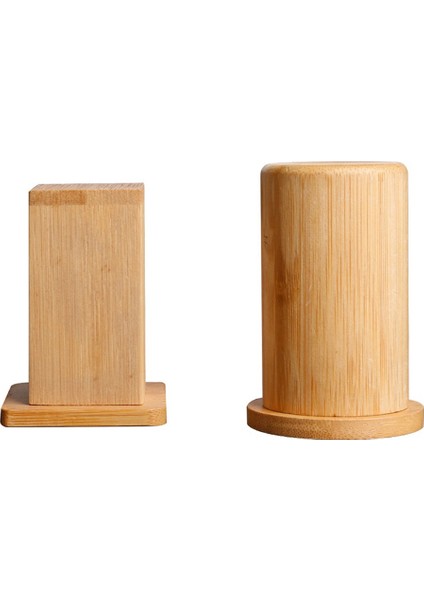 2pcs Bambu Kürdan Dağıtıcı Kürdan Konteyner Tutucular Kare Yuvarlak Kürek Kutusu Ev Otel Için Dekorasyon (Yurt Dışından) fırsatları