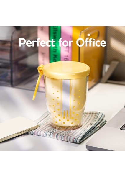 25 Oz Araç Için Meyve Fincanları, Çatal ve Kapaklı Meyve Salatası Depolama Bardağı, Sızıntılı Yeniden Kullanılabilir Atıştırmalık Kaplar Pembe (Yurt Dışından) indirimleri