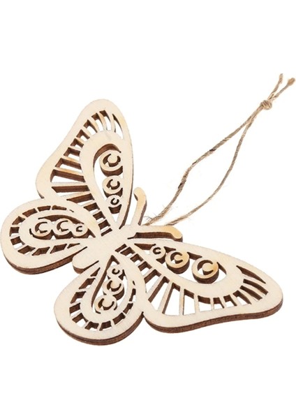 60PCS Kesilmiş Kelebek Süslemesi Ahşap Zanaat Düğün Dekor Ahşap Içi Boş Kelebek Ahşap Kolye (Yurt Dışından) indirimleri