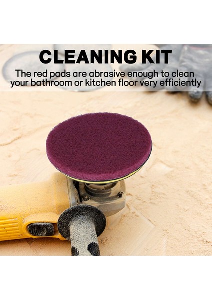 16PCS 4 Inç Matkap Güç Fırçası Kiremit Yıkıcı Ovma Pedi Temizleme Kiti 4 Inç Disk Ped Tutucu 3 Farklı Sertlik (Yurt Dışından) modelleri