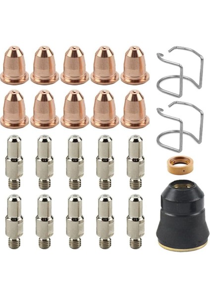 Elektrot Uç Kupası Sarf Malzemeleri Fit Razorweld Cut 45 CUT45 Plazma Kesici Parçaları 24 Pcs Kiti (Yurt Dışından)