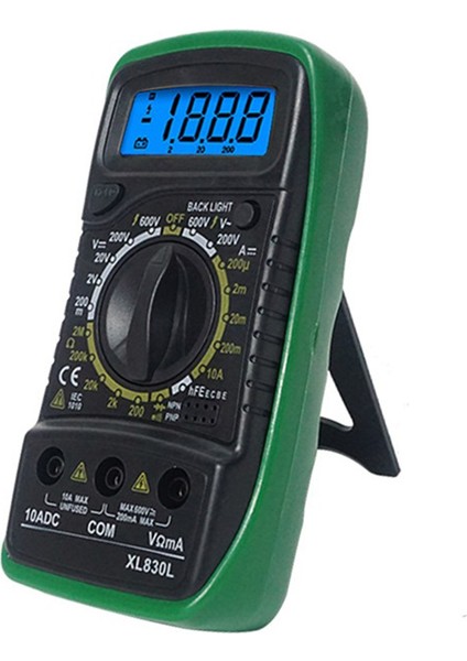 XL830L Elde Taşınır Dijital Multimetre LCD Arka Işığı Taşınabilir Ac/dc Ammetre Voltmetre Ohm Voltaj Test Cihazı Metre Multimetro C (Yurt Dışından)