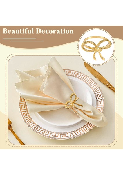 Kelebek Peçeteleri Halkalar Seti 6, Düğün Noel Ailesi Toplama Masa Dekorasyonu Için Altın Peçete Yüzük Tutucu. (Yurt Dışından) indirimleri