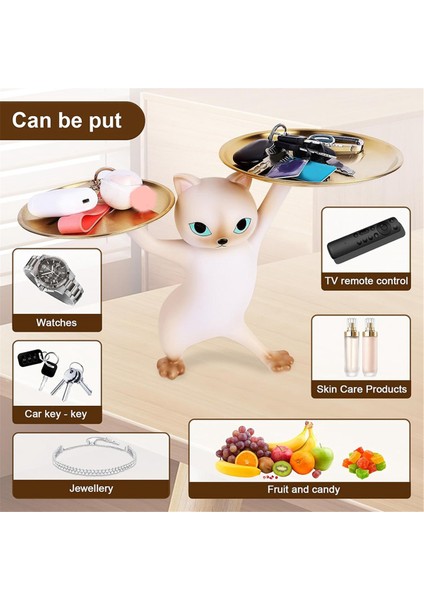 Dekor Için Kedi Tepsisi, Şeker Takı Küpeleri Için Kedi Dekor Reçine Tepsisi Halka Anahtar Tutucu Tepsisi, Giriş Yolu Ev Dekor C Için Harika (Yurt Dışından) fiyatları