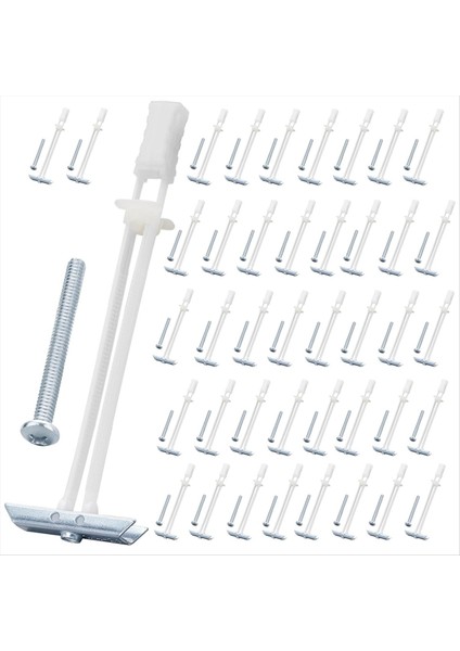 1/4in-20 Inçlik Tutturucu Boyutları Için Cıvatalı Alçıpan Ankrajı, Tv Montajı Için Ağır Hizmet Tipi Içi Boş Alçıpan Ankraj Kiti, 42PCS (Yurt Dışından)