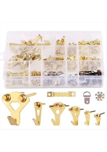 160PCS Resim Kancaları Kiti, Ağır Hizmet Tipi Resim Asılı, Resimli Çerçeve Askıları Sert Duvarlar Için Çiviler, Resim Askısı Seti (Yurt Dışından) fiyatları
