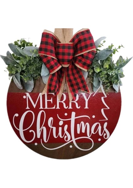 Ön Kapı Için Noel Karşılama Işareti, Asma Ahşap Hoş Geldiniz Tabela Christma Dekorasyonlar Kış (Yurt Dışından)
