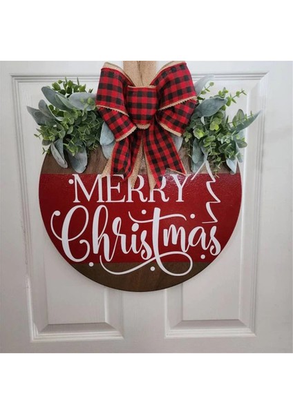 Ön Kapı Için Noel Karşılama Işareti, Asma Ahşap Hoş Geldiniz Tabela Christma Dekorasyonlar Kış (Yurt Dışından) indirimleri