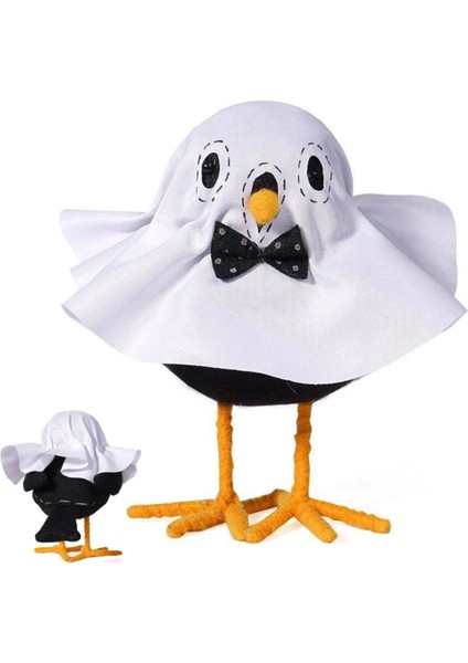 Cadılar Bayramı Daimi Kuş Heykeli, Hayalet Kuş Heykeli, Cadılar Bayramı Kuş Bebek, Masaüstü Ev Pencere Dekorasyonu Turuncu (Yurt Dışından) modelleri