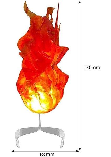 Cadılar Bayramı Komik Oyuncak Sihirli Ateş Topu Evde LED Dekorasyon Aydınlık Ateş Topu Zarif Süsler Parti Kırmızı (Yurt Dışından) fiyatları