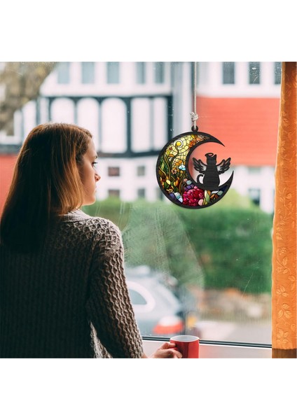 Pet Akrilik Diski Ay&#39;dan Görüntülenen, Sundurma Süslemeleri Pet Sempati Hediyesi Kaybı Anmak Için (Yurt Dışından) fırsatları