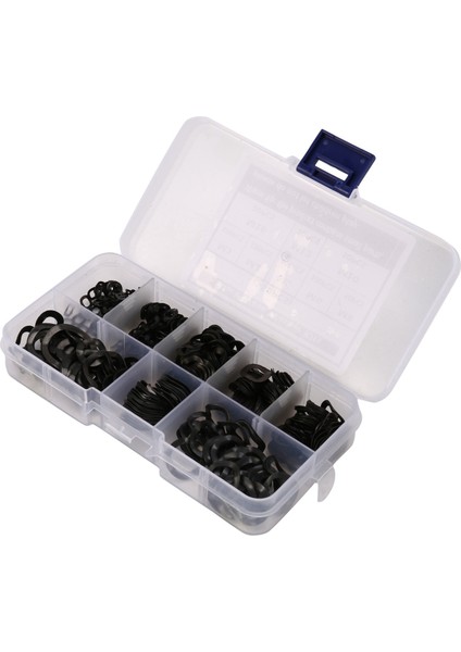 Siyah Çelik Halka Yay Yıkayıcı Üç Dalga Yıkayıcı 65MN Dalga Conta Çiftlik Kitleri M3 M4 M5 M6 M8 M10 M12 M16 (550 Pc) (Yurt Dışından)