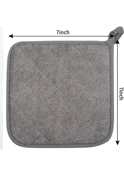 % 100 Pamuklu Mutfak Her Gün Temel Terry Pot Tutucusu Isıya Dayanıklı Coaster Potholder Pişirme ve Pişirme Seti 5 A (Yurt Dışından) modelleri