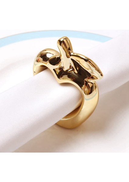 6pcs Elma Peçete Halkaları, Metal Kaplama Elma Vintage Peçete Halka Toka Tutucu Yemek Masası Dekorasyonu Için, (Altın) (Yurt Dışından) indirimleri