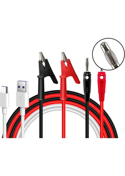 X15A Timsah Klip Test Kablosu ve Nikro Iletişim Kablosu RD6006 RD6012 RD6024 Çıkış (Yurt Dışından) indirimleri