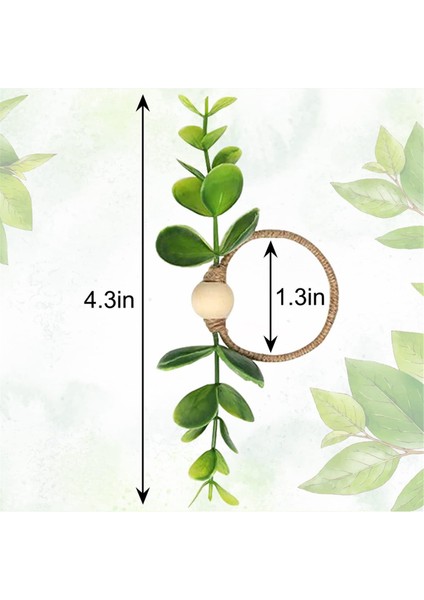 12PCS Okaliptüs Peçete Halkaları, Ahşap Boncuk Peçete Halkaları Çiftlik Evi Yaprağı Bahar Peçete Halkaları Yemek Masası Süslemeleri (Yurt Dışından) fiyatları