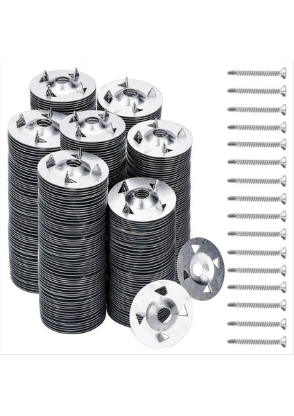 Köpük Tahtası Panelleri Köpek Tahtası Vidaları ve Yıkacılarının Takılması Için 300 Pcs Köpük Tahtası Bağlantı Taşıyıcıları (Yurt Dışından)