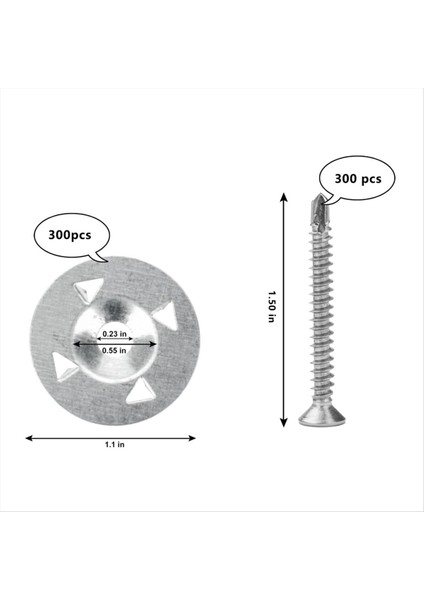 Köpük Tahtası Panelleri Köpek Tahtası Vidaları ve Yıkacılarının Takılması Için 300 Pcs Köpük Tahtası Bağlantı Taşıyıcıları (Yurt Dışından) fırsatları