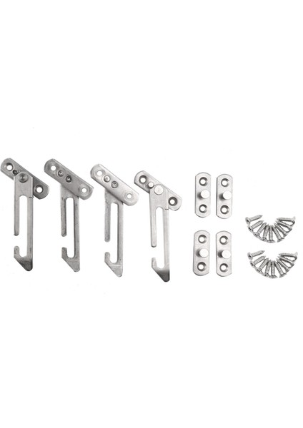 4 Paket Pencere Kısıtlayıcı Kilitler Pencere Kısıtlayıcı Kanca Paslanmaz Çelik Çocuk Kilit Kısıtlayıcı Vidalı Upvc Cindons Için (Yurt Dışından)