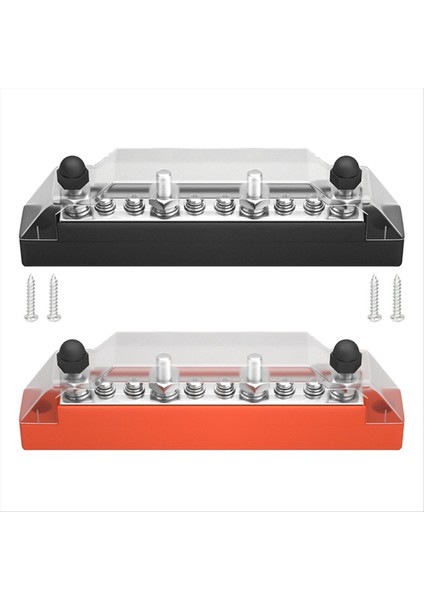 Pozitif ve Negatif Bus Güç Kaynağı 12V Dağıtım Bloğu M4/m6 Otomotiv Terminal Blok Saplama Deniz Terminal Bus (Yurt Dışından)