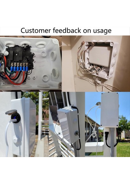 Elektrik Kutusu, Açık Su Geçirmez Kutu IP65 Ayrılmış Delikli Kavşak Kutusu, Proje Kutusu Güç Kablosu Muhafazası Siyah (Yurt Dışından) modelleri