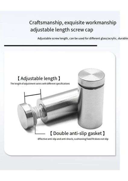 Reklam Tırnakları Sabit Dekoratif Tırnaklar Fotoğraf Çerçevesi Vida Desteği Reklam Tırnakları 12X20 (Fırçalanmış) (Yurt Dışından) modelleri