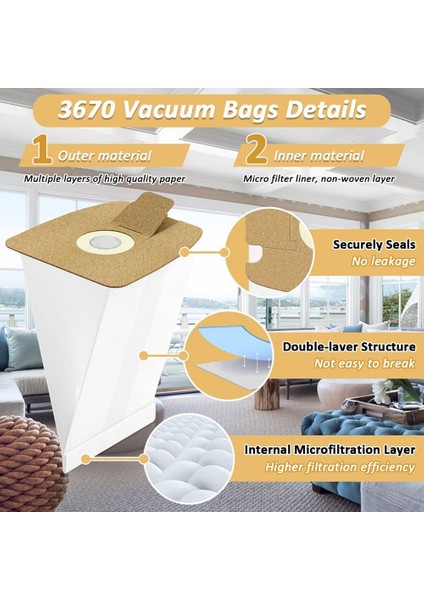 12 Paket 3670 mm Eureka Için Uygun Vakum Torbaları Mighty Mite 3680 Serisi Kutular, Filtrasyon Vakum Torbaları Parçayı Değiştirir (Yurt Dışından) indirimleri