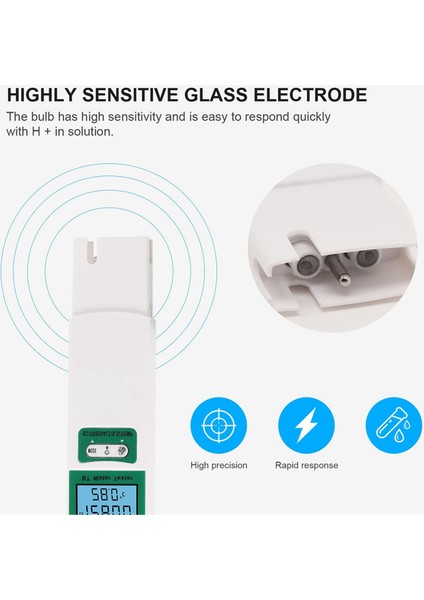 5-1 Arada Su Kalitesi Test Cihazı Ec Tds Tuz Sg Temp Dijital Dedektör Taşınabilir Bluetooth Su Kalite Test Cihazı (Yurt Dışından) indirimleri