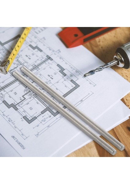 M6 x 150MM 304 Paslanmaz Çelik Tamamen Dişli Çubuk Çubuk Çıtçıtlar Donanım 5 Pcs (Yurt Dışından) fiyatları