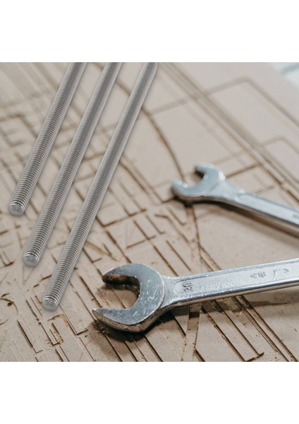 M6 x 150MM 304 Paslanmaz Çelik Tamamen Dişli Çubuk Çubuk Çıtçıtlar Donanım 5 Pcs (Yurt Dışından) fırsatları