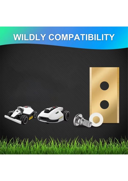 18 Adet Yedek Bıçaklar Mammotion Luba &amp; Yuka All Series, Titanyum Değiştirme Robotik Çim Makinesi Bıçakları Için Uyumlu Bıçaklar (Yurt Dışından) modelleri