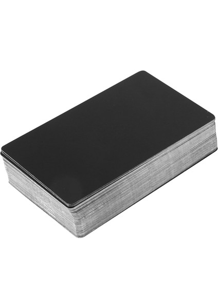 100 Pcs Siyah Alüminyum Alaşım Kart Gravür Metal Işletme Kartvizit Boş 0,2mm Kalınlık (Yurt Dışından) modelleri