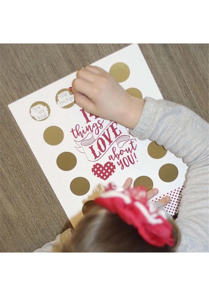 Sevgililer Günü Kartları Çocuklar Için Scratch-Off Şakaları Sınıf Hediye Değişim Valentine&#39;s Scratch 14 Şey Ben ve Siz (Yurt Dışından) modelleri