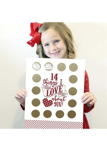 Sevgililer Günü Kartları Çocuklar Için Scratch-Off Şakaları Sınıf Hediye Değişim Valentine&#39;s Scratch 14 Şey Ben ve Siz (Yurt Dışından) fırsatları